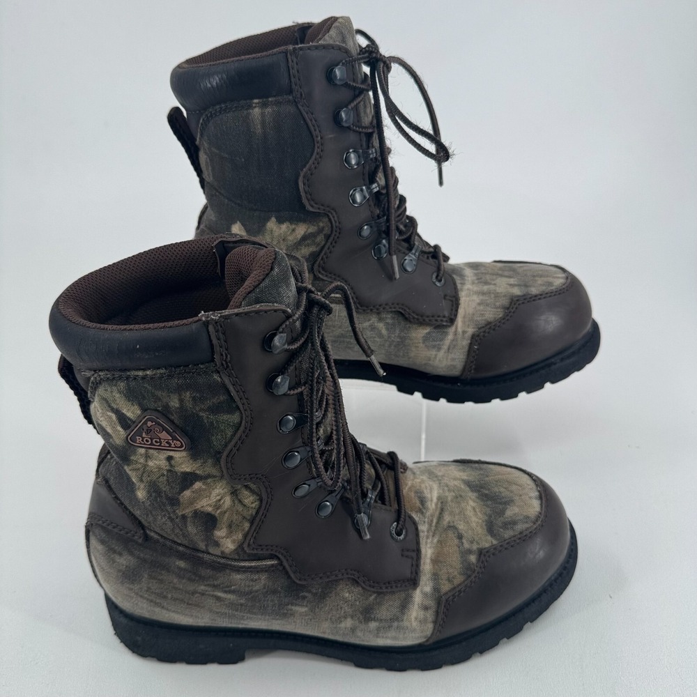 Rocky Hunting‎ Boots MENS Camo Camouflage Lace Up 1000 Grams Insulated SIZE 7